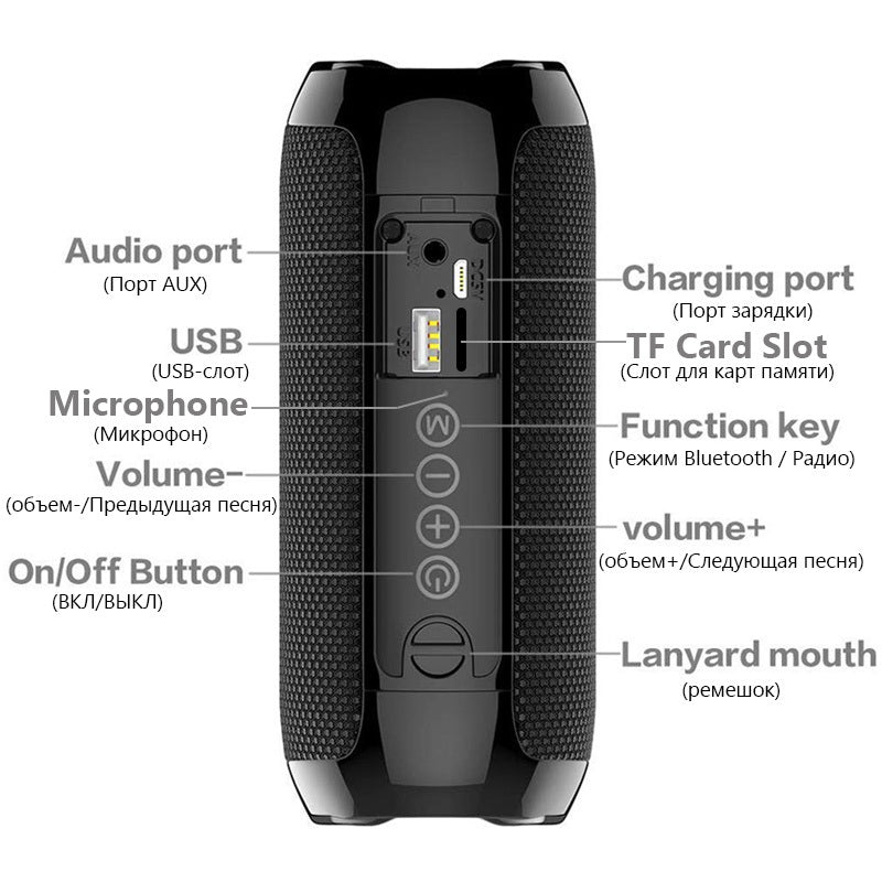 Portable multifunctional bluetooth speaker